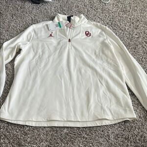 Jordan Cream Quarter-Zip Pullover